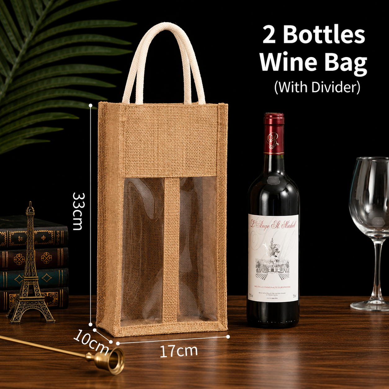 Natural Jute Fiber Bottle Bags - Image 6