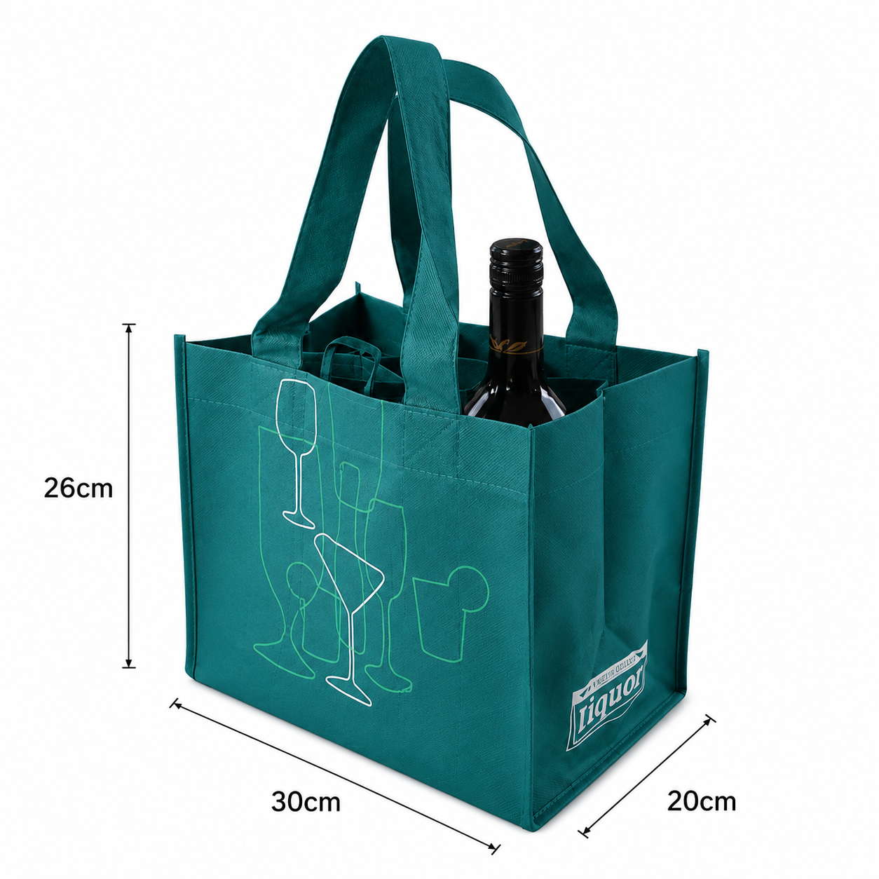 Non Woven Six Bottle Bags - Image 2