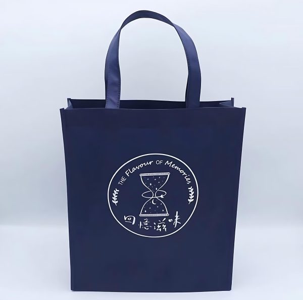 Navy Blue Non Woven Tote Bags