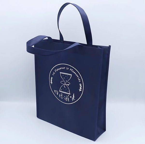 Navy Blue Non Woven Tote Bags