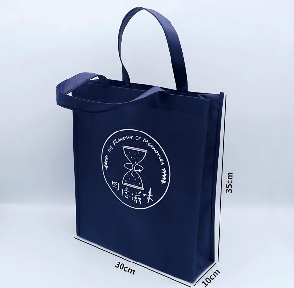Navy Blue Non Woven Tote Bags