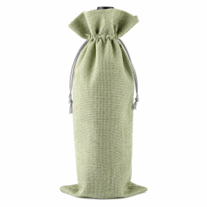 Linen-Look Polyester Single-Bottle Bags - Image 5