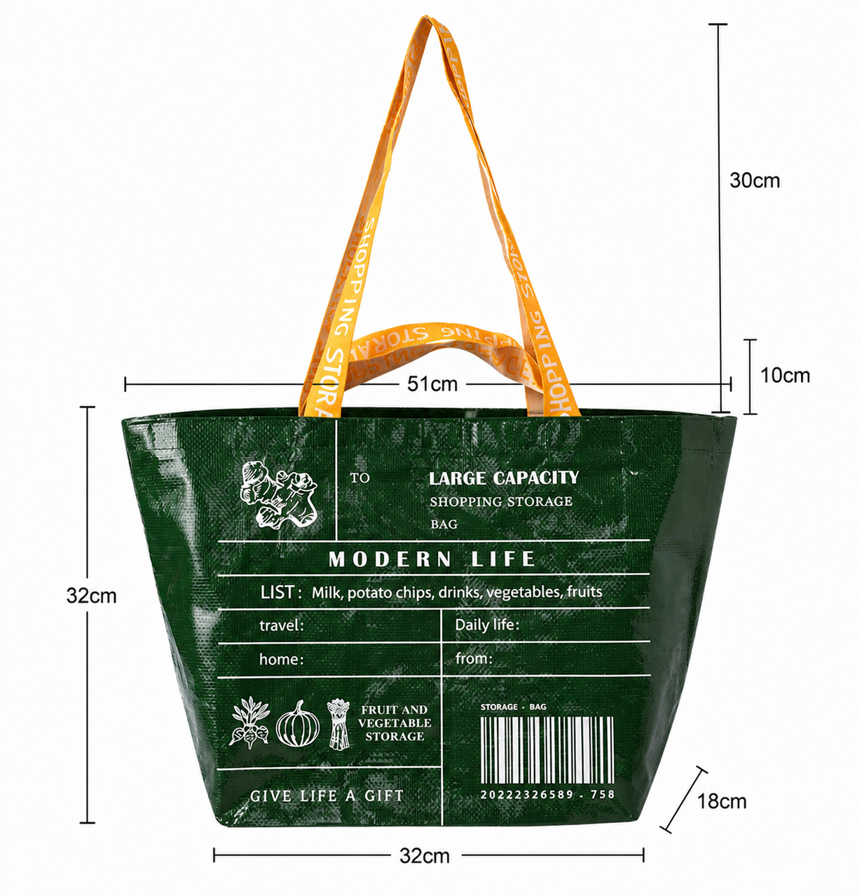 Woven Polypropylene Shopping Bag K - Image 5