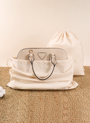 Raw Cotton Drawstring Bags - Image 2