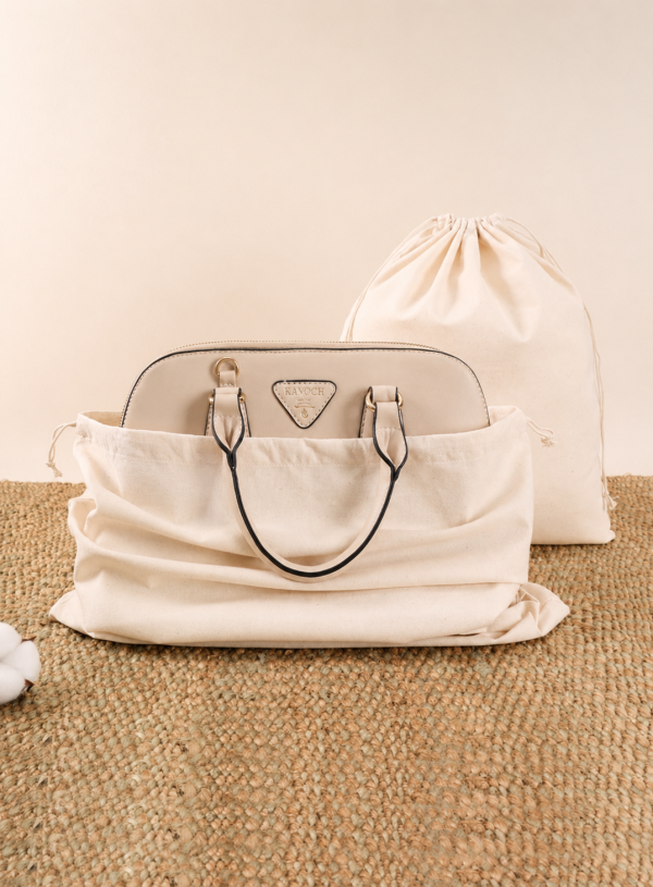 Raw Cotton Drawstring Bags