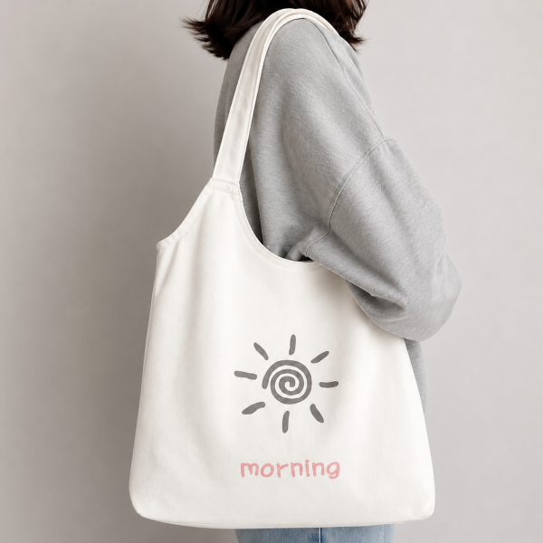 Polyester Cotton Canvas Satchels with Button Closure