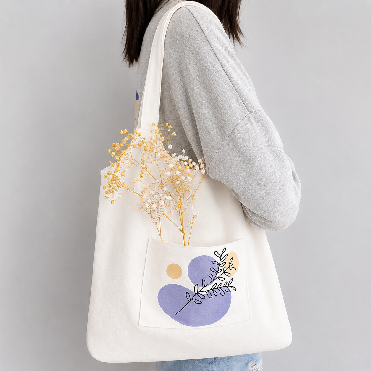 Polyester Cotton Canvas Satchels with Button Closure - Image 9