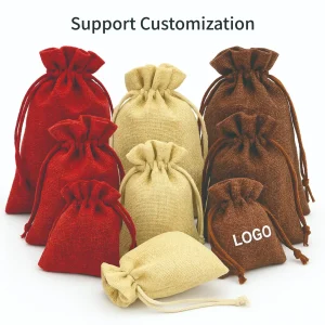 Drawstring Bag Jute L