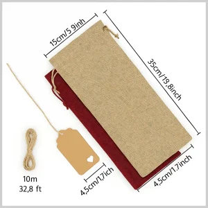 Festive & Gift Bag Jute F - Image 6