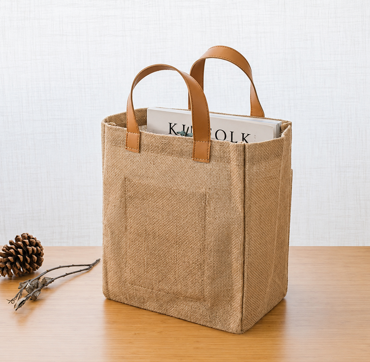 Jute & Hessian Bag J - Image 1