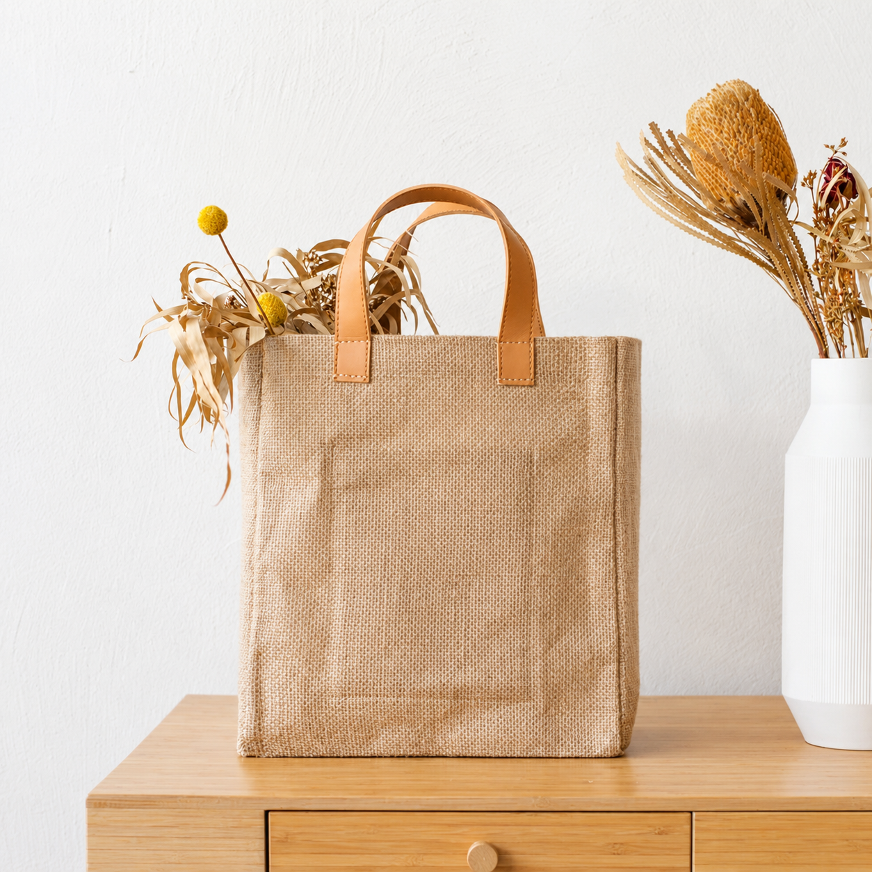 Jute & Hessian Bag J - Image 2