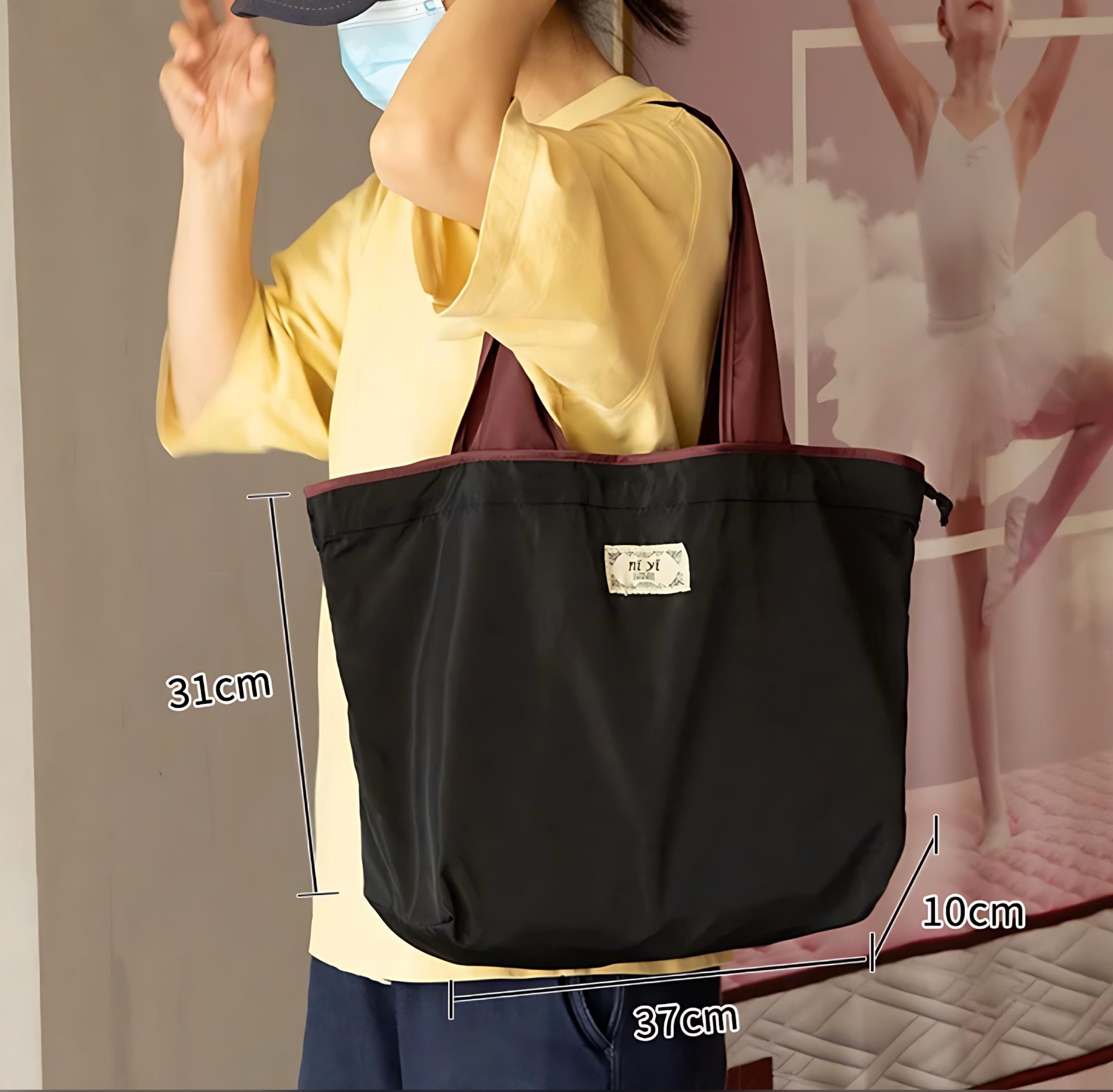 Shopping Bag Oxford Fabric Tote Bag H - Image 3