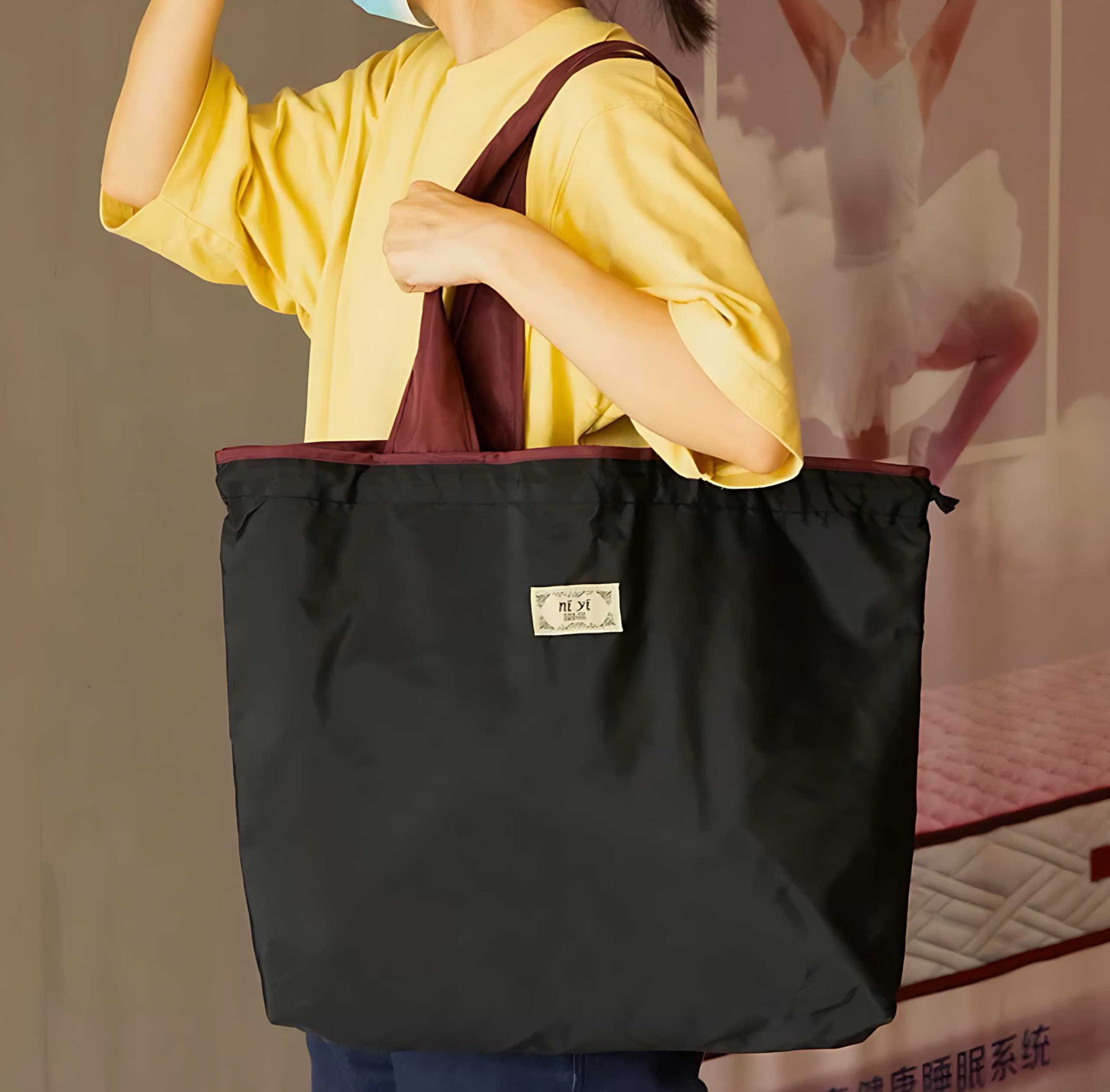 Shopping Bag Oxford Fabric Tote Bag H - Image 2