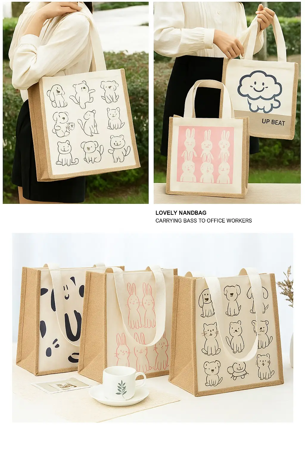 Jute & Hessian Bag H - Image 6