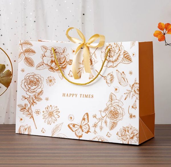 Gift Paper Bags with Ribbons