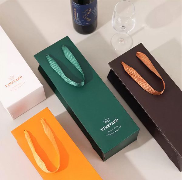 Bottle Bags with Ribbon Handles