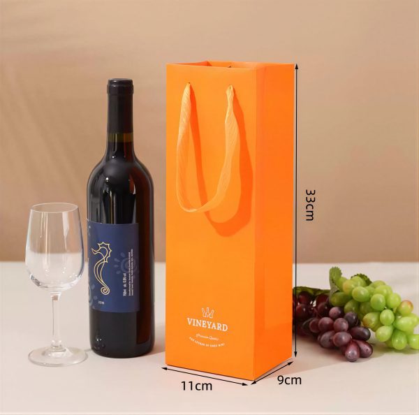 Bottle Bags with Ribbon Handles