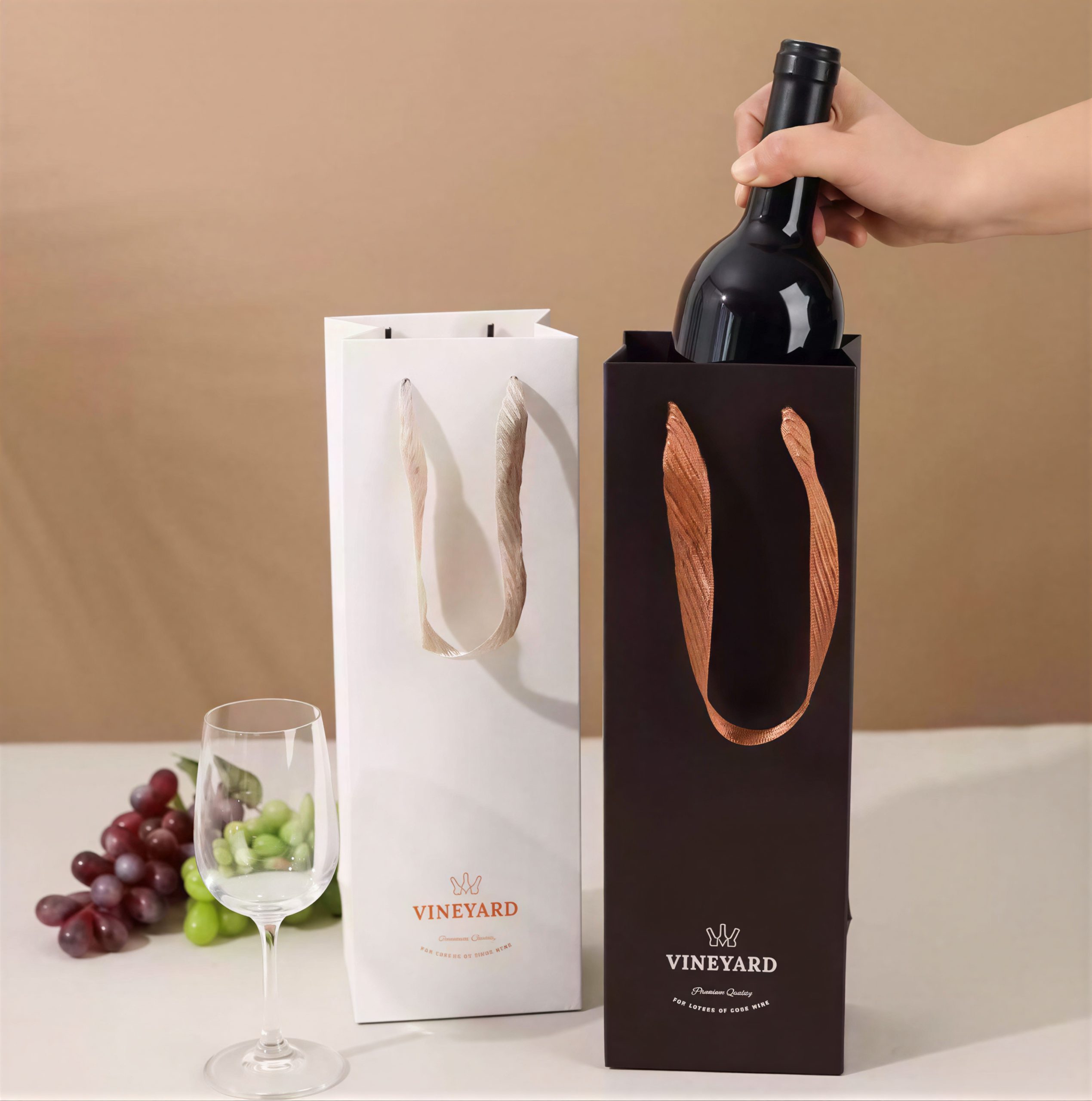 Bottle Bags with Ribbon Handles - Image 4