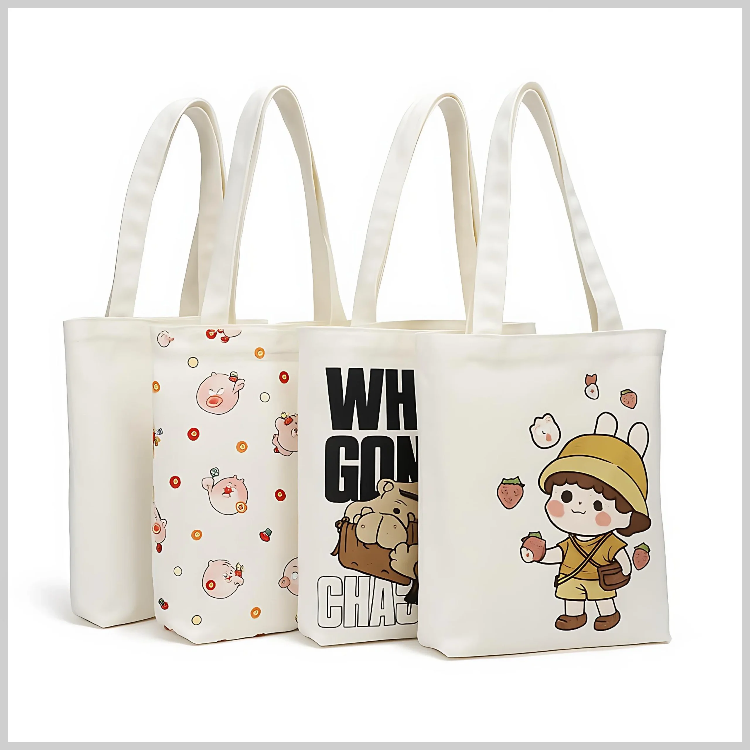 Shopping Bag Cotton Canvas V - Image 3
