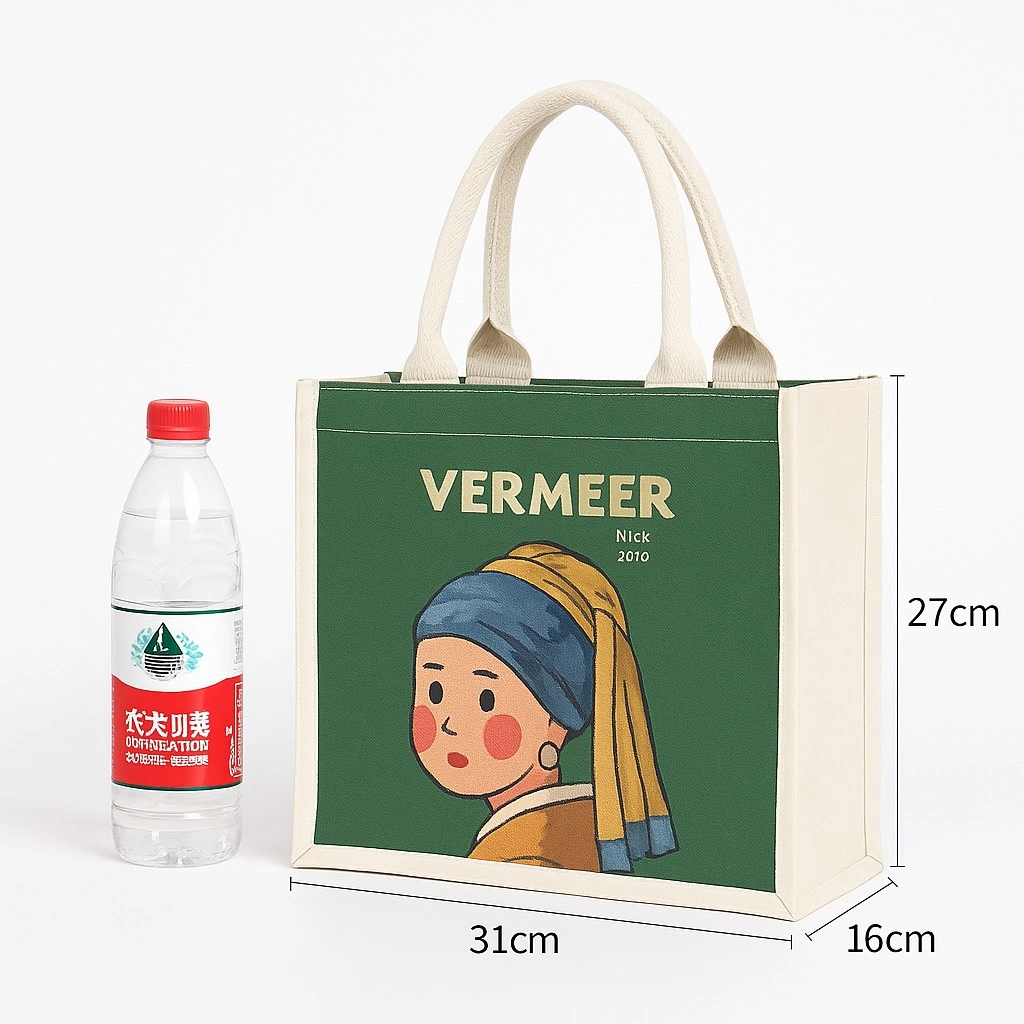 Shopping Bag Cotton Canvas J - Image 4