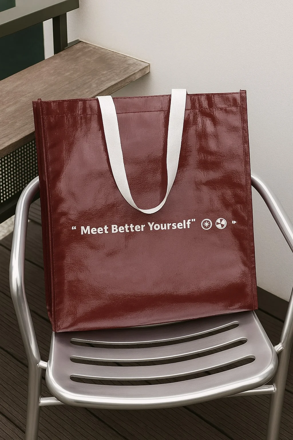 Shopping Bag Woven Polypropylene L - Image 2