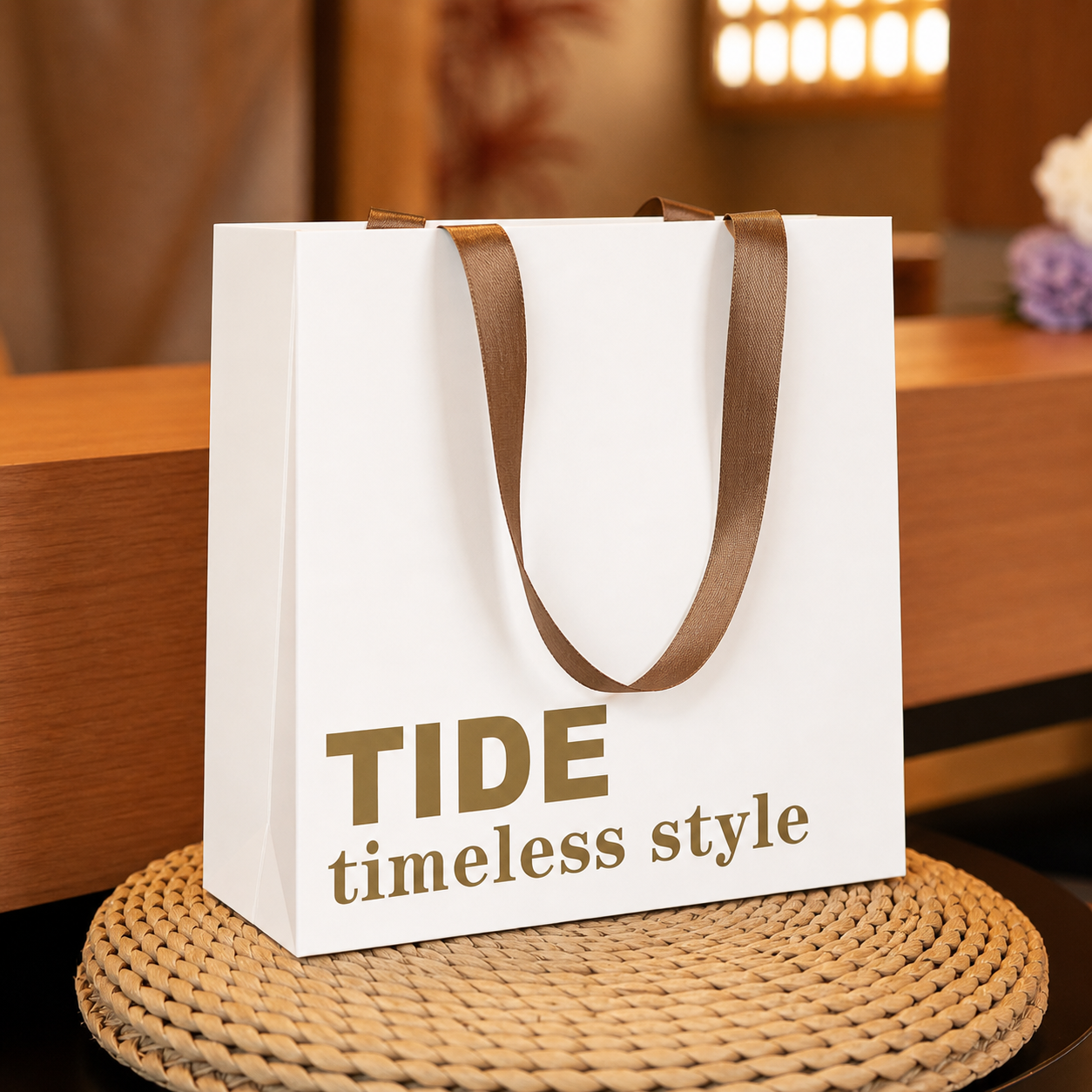 Premium White Cardboard Paper Bags - Image 5