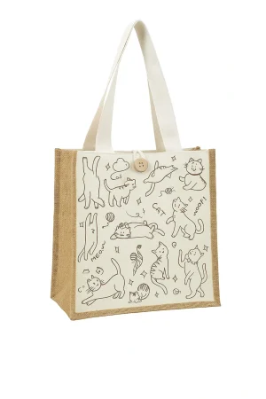 Tote Bag Jute & Canvas I - Image 2