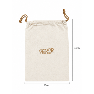 Drawstring Bags Raw Cotton - Image 5