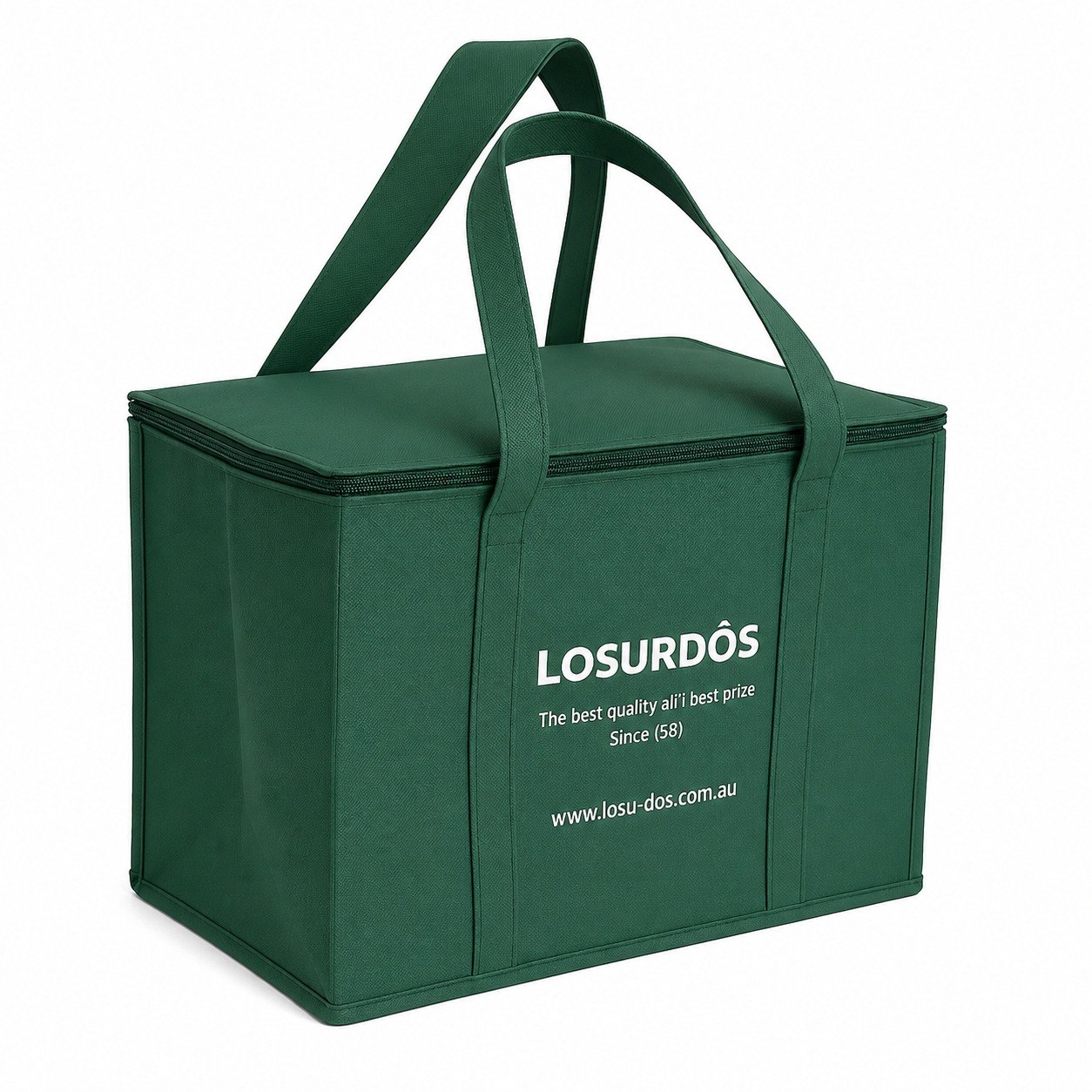 Green Non Woven Insulated Bag - Image 1