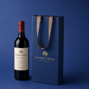 Bottle Bag with Ribbon Handles - Image 1