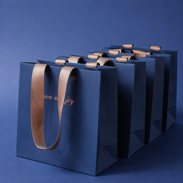Bottle Bag with Ribbon Handles