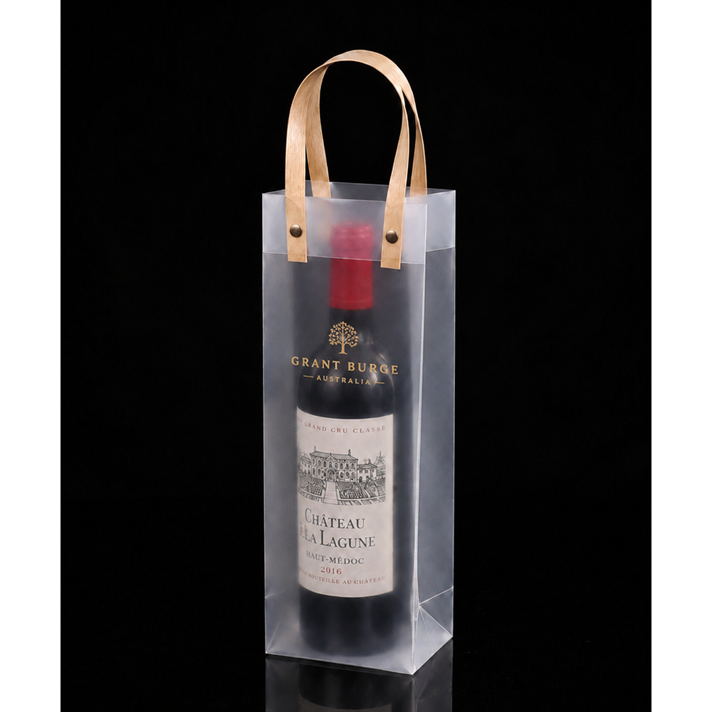 Frosted PP Wine Gift Bag - Image 2