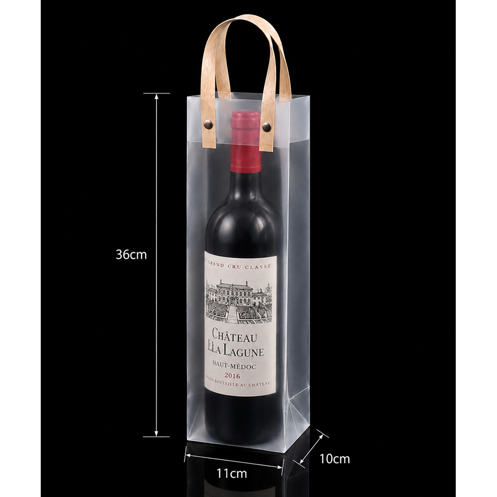 Frosted PP Wine Gift Bag - Image 7