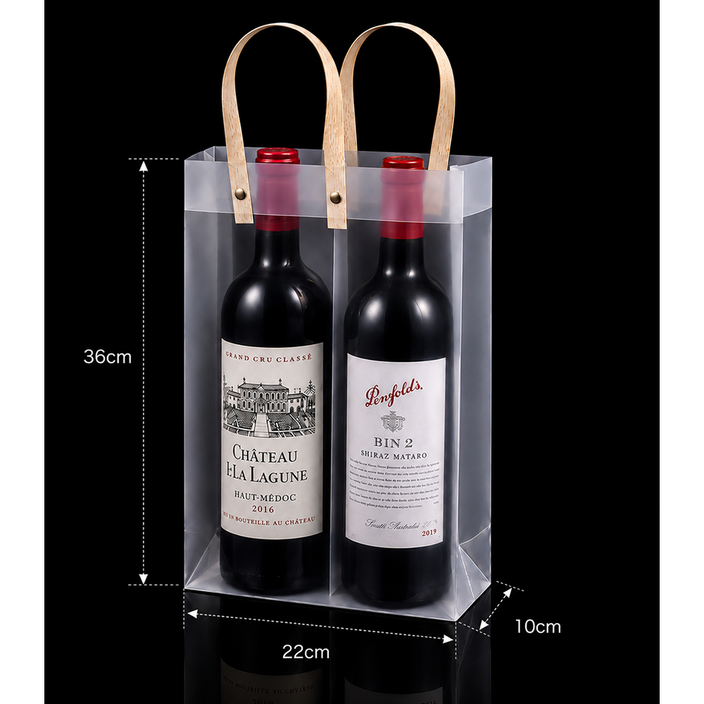 Frosted PP Wine Gift Bag - Image 8