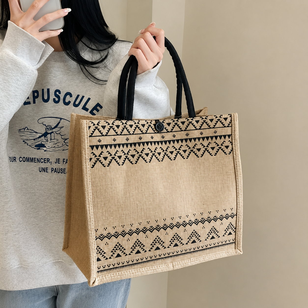 Jute Grocery Shopping Bags - Image 10