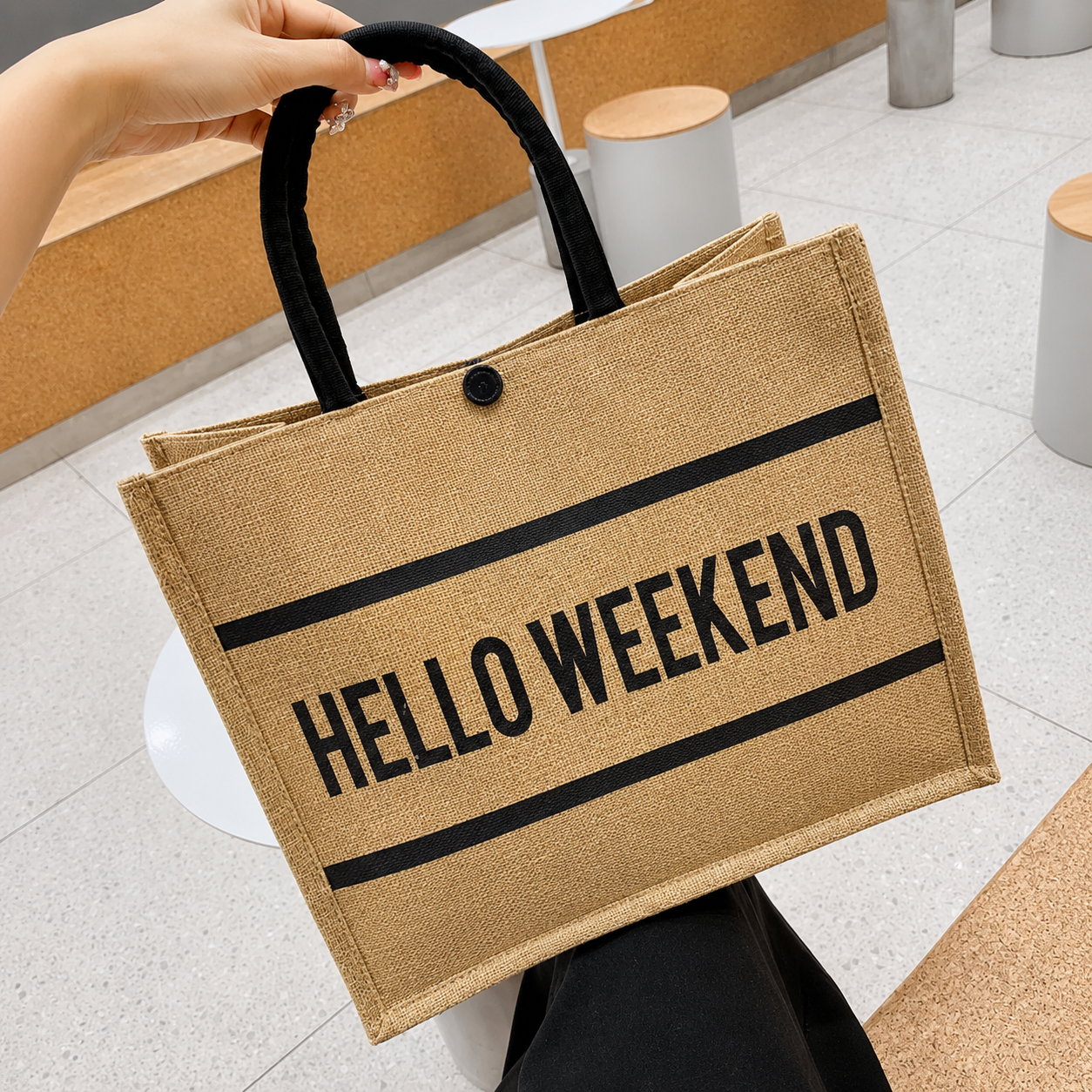Jute Grocery Shopping Bags - Image 3