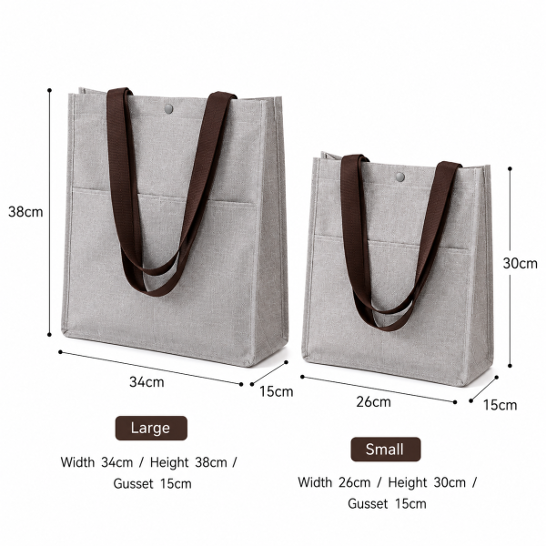 Linen-like Polyester Carry Bags