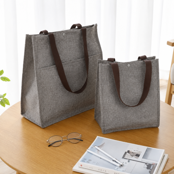 Linen-like Polyester Carry Bags