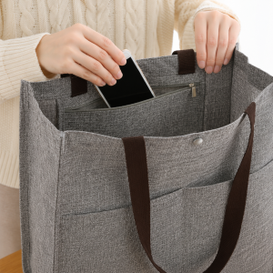 Linen-like Polyester Carry Bags - Image 5