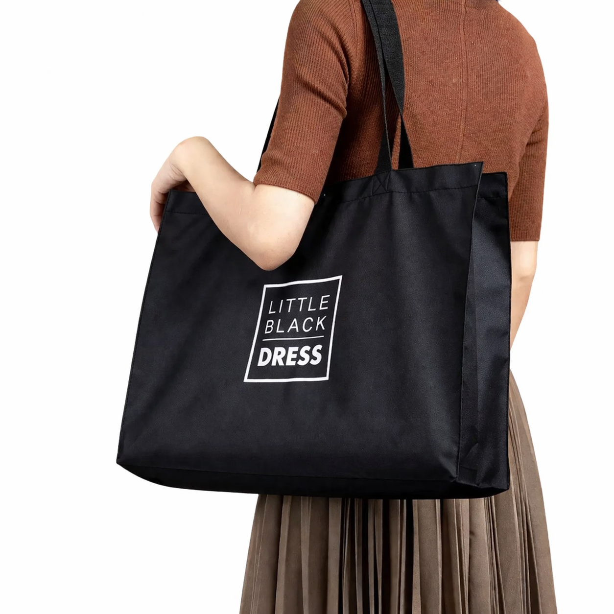 Oxford Black Tote Bag - Image 2