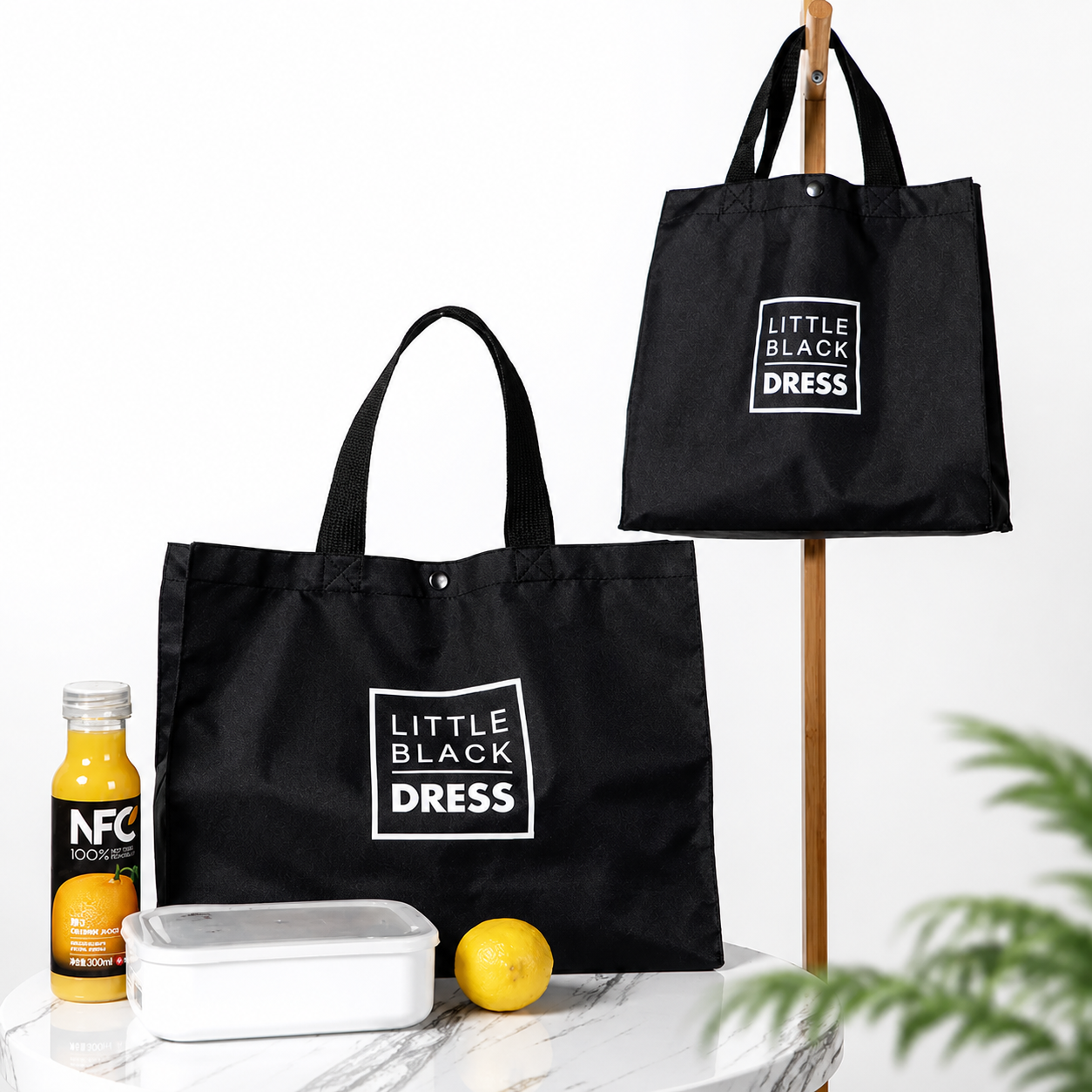 Oxford Black Tote Bag - Image 4