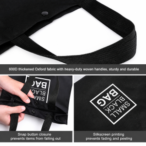 Oxford Black Tote Bag - Image 7