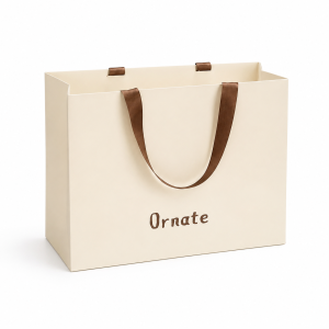 Paper Bag with Ribbon Handles