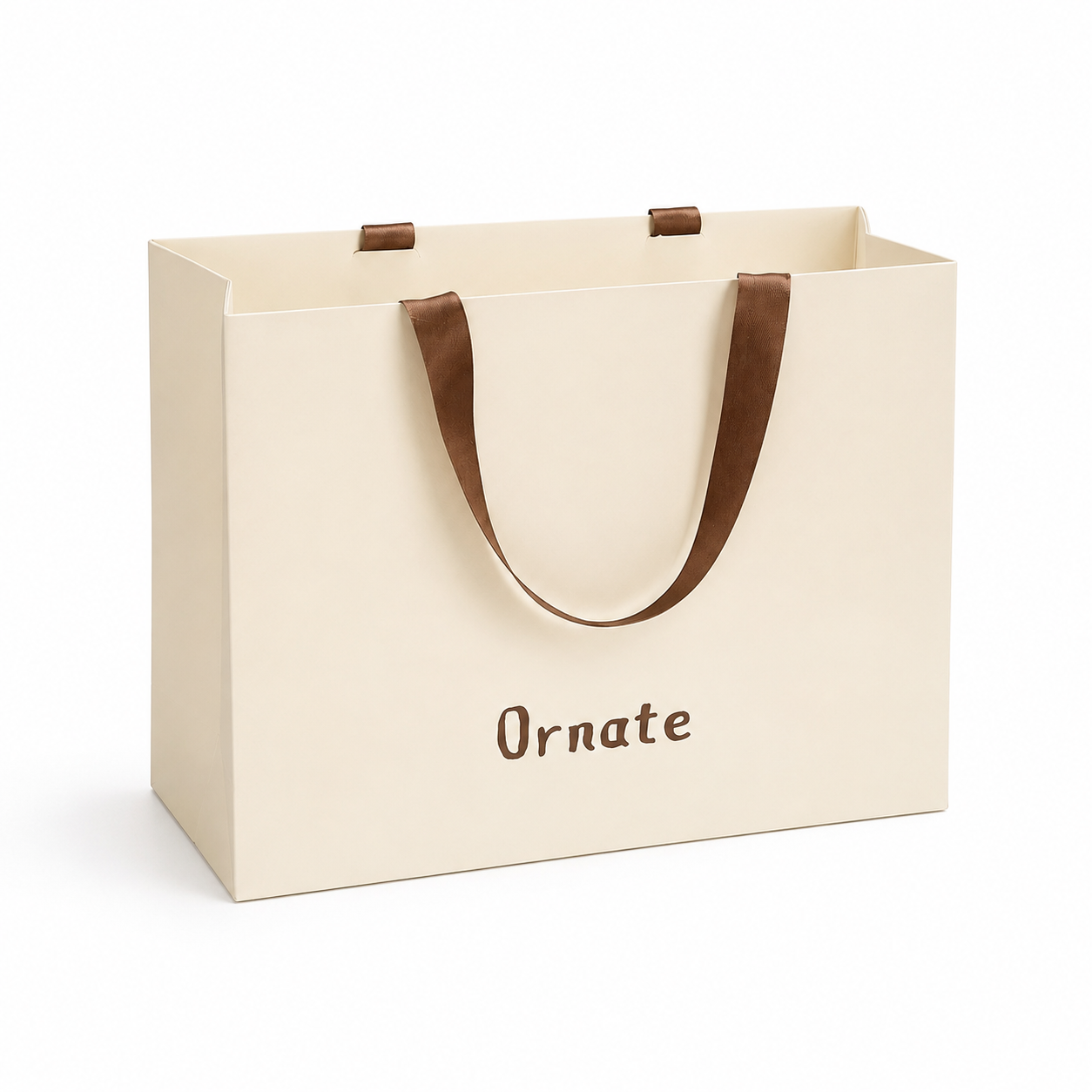 Paper Bag with Ribbon Handles - Image 1