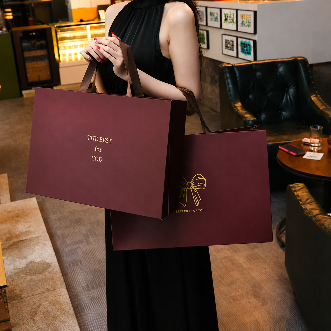 Paper Bag with Ribbon Handles - Image 10