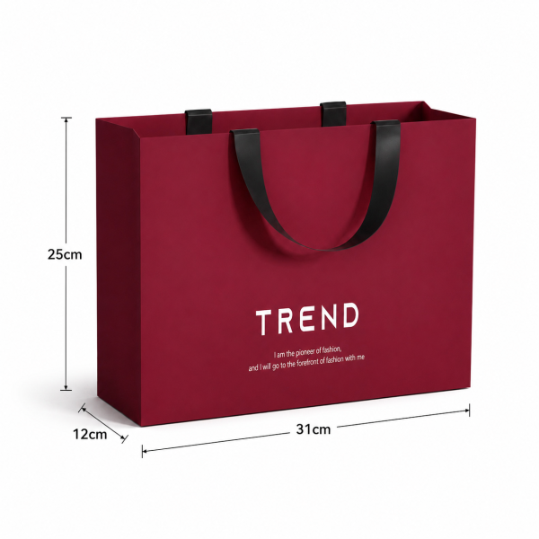 Paper Bag with Ribbon Handles