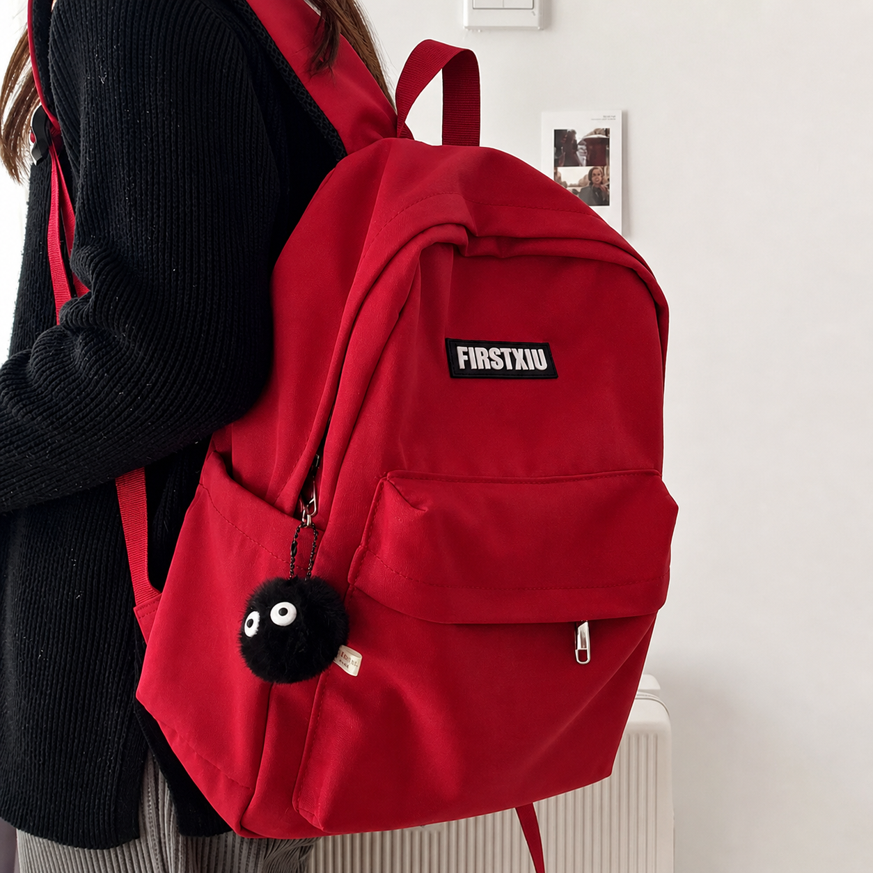 Red School Bag - Image 5