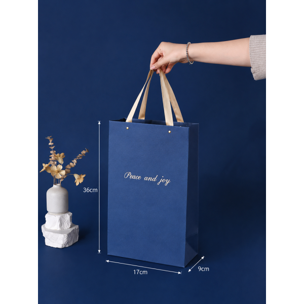 Bottle Bag with Ribbon Handles