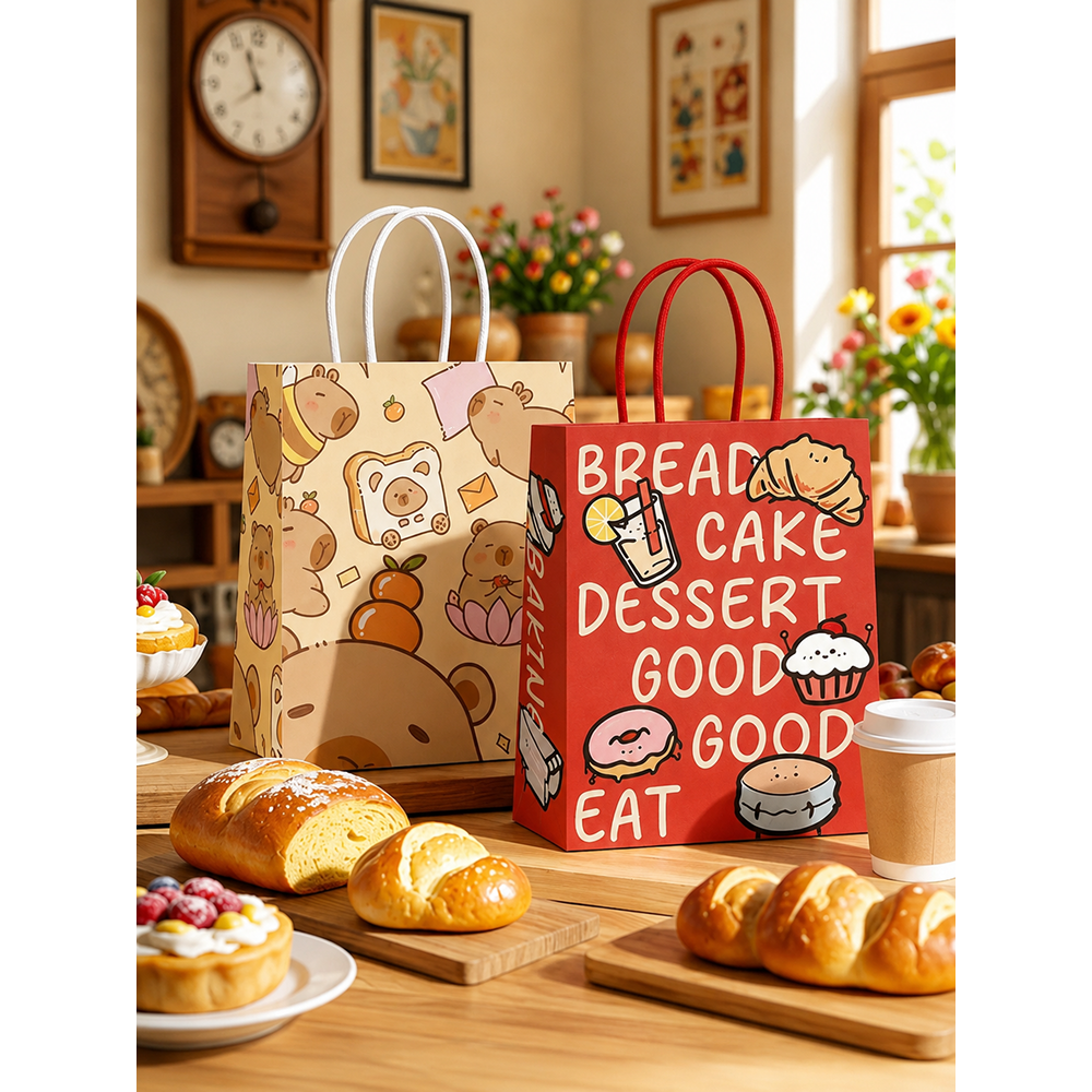 Paper Bags With Flat Paper Handles - Image 2