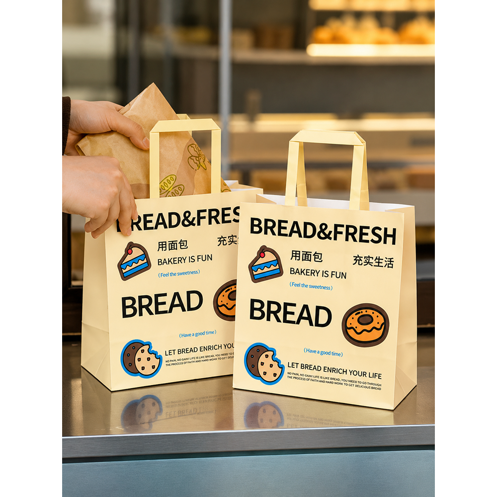 Paper Bags With Flat Paper Handles - Image 8